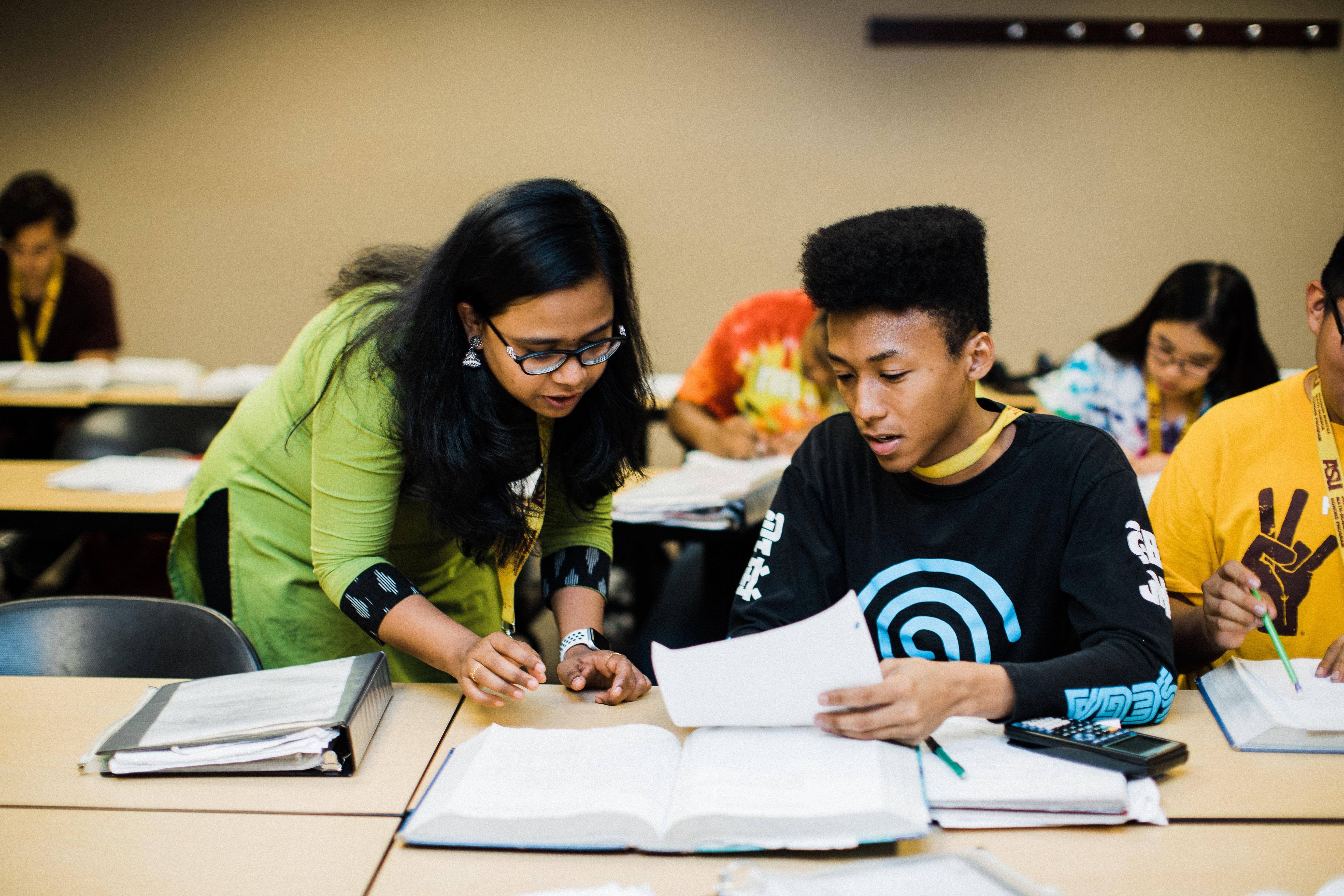 A student and professor