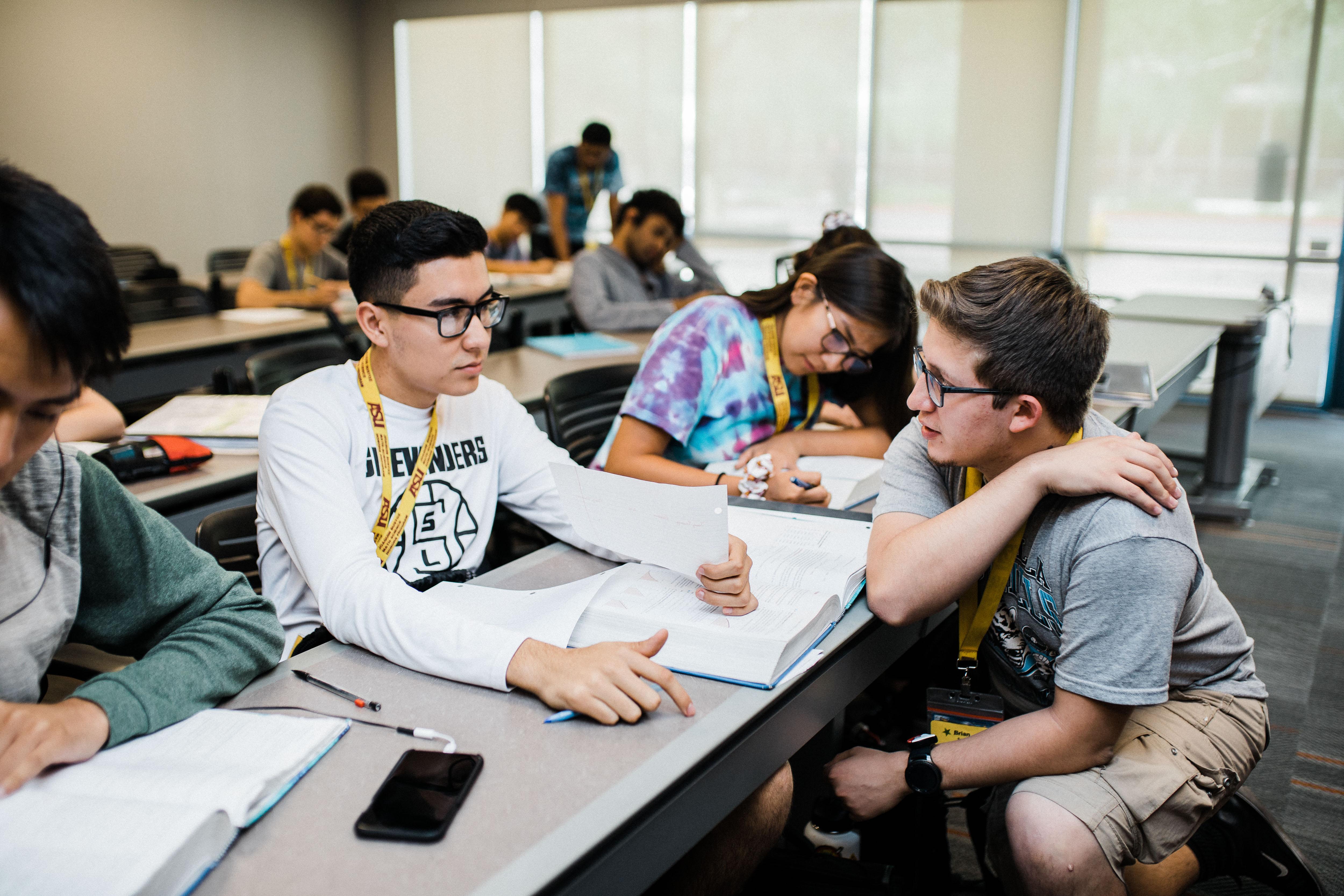 Students in class