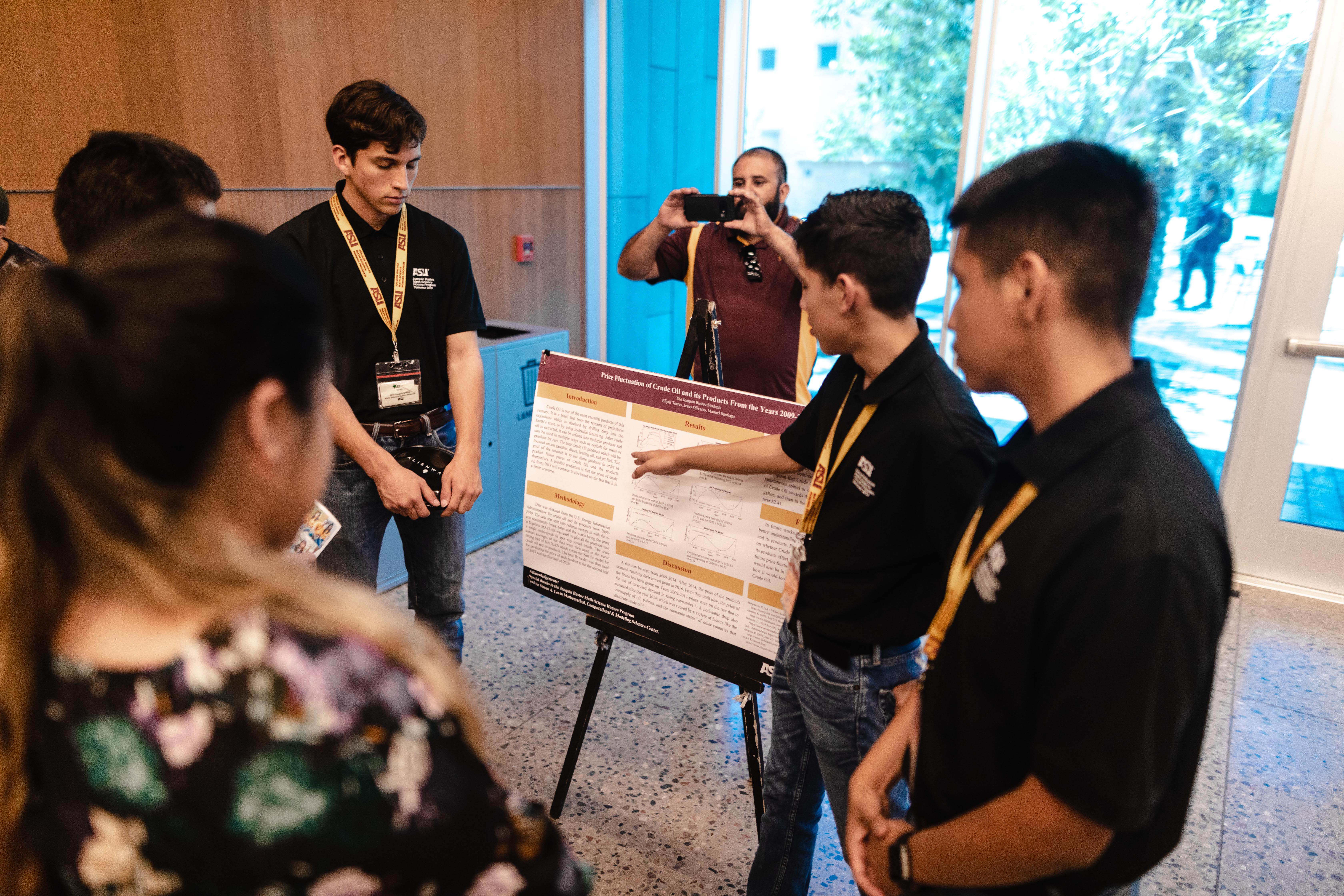 Students giving lecture